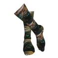 thumbnail image 4 of Rateoe Realistic Colorful Chameleon print Women's Men's Novelty 20in Crew Socks Cotton Socks Knee High Socks for Walking,Running,Nurses,Pregnancy-One Size, 4 of 8