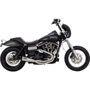 Vance & Hines 2-into-1 Upsweep Brushed Stainless Exhaust System (27325)