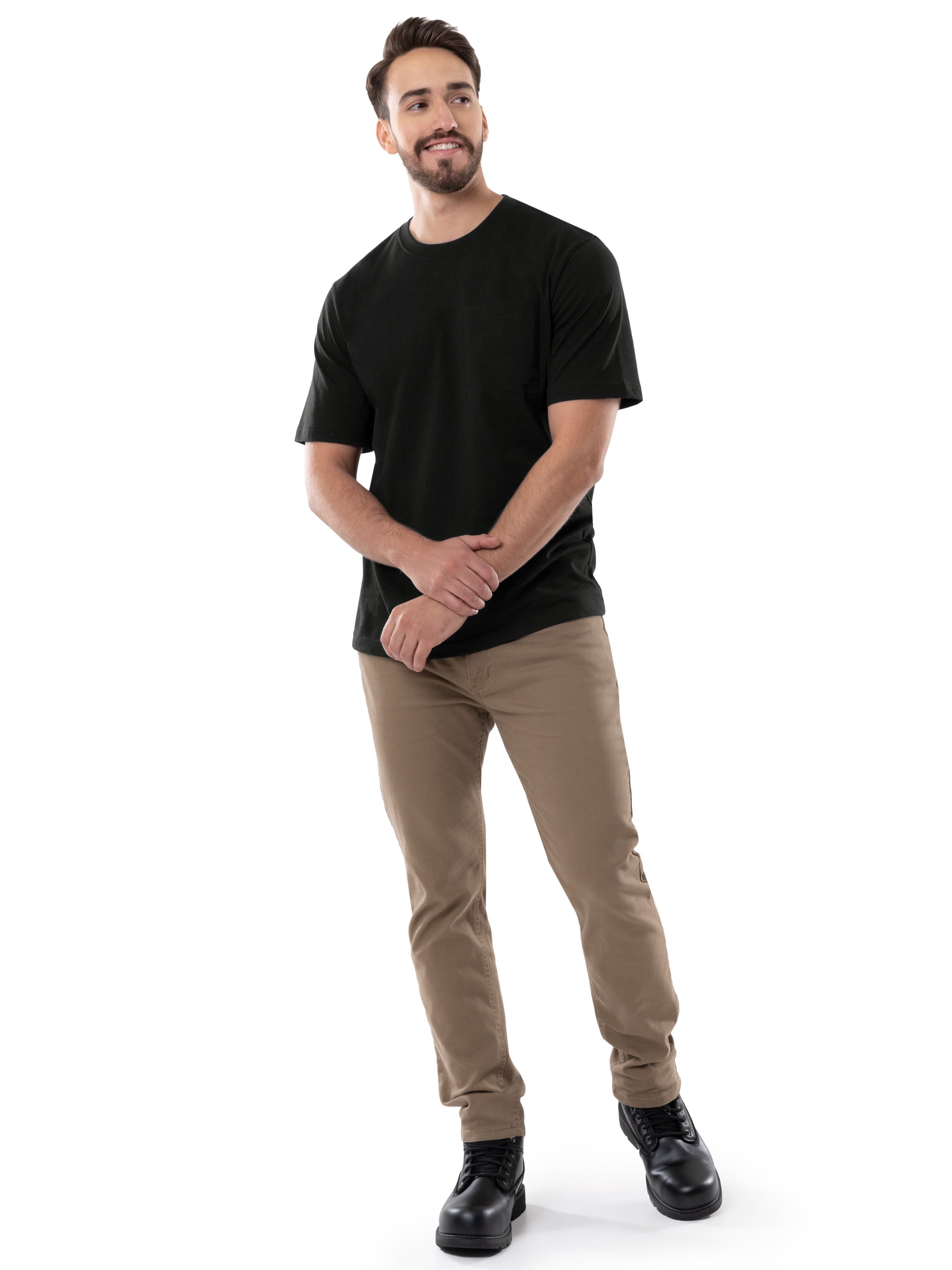 Brahma Men's Short Sleeve Workwear T-Shirt, Size S-4XLT (Men's, Big Men's, and Tall)