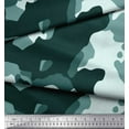 thumbnail image 2 of Soimoi polyester Crepe Fabric Two Tone With White Camouflage Print Fabric by the Yard 52 Inch Wide, 2 of 3