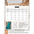 thumbnail image 6 of Wehilion Womens 2023 Summer V-Neck Drawstring Ruffle Cap Short Sleeve Side Pockets Mini Dress Sundress, 6 of 8