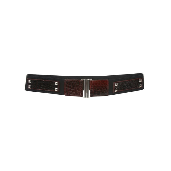 1 3/4" Ladies High Waist Studded Fashion Stretch Belt