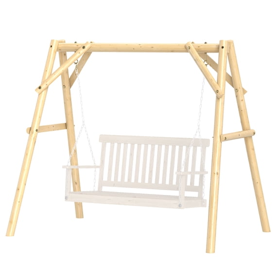 660 lbs Porch Swing Frame, A-Frame Hanging Chair Stand Only for DIY Painting, Swing Chair Stand for Backyard, Patio