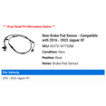 thumbnail image 2 of Rear Brake Pad Sensor - Compatible with 2016 - 2022 Jaguar XF 2017 2018 2019 2020 2021, 2 of 2
