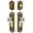 Vintage Brass, variant on Grandeur 801720 Windsor Solid Brass Single Cylinder Keyed Entry Knobset And Deadbolt Combo