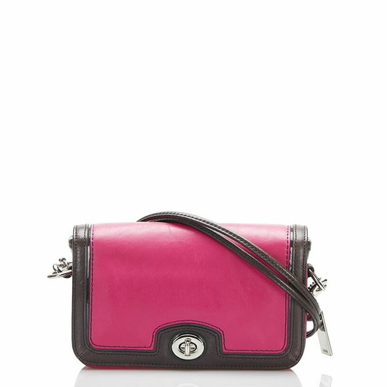 Authenticated used Coach Legacy Shoulder Bag 19898 Pink Brown Leather Ladies Coach, Adult Unisex, Size: (HxWxD): 12cm x 20cm x 5cm / 4.72'' x 7.87'' x