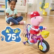 Peppa Pig Ready, Pedal, Go Peppa 8-Inch Peppa Pig Figure and Bicycle Playset, Birthday Gifts, Ages 3+