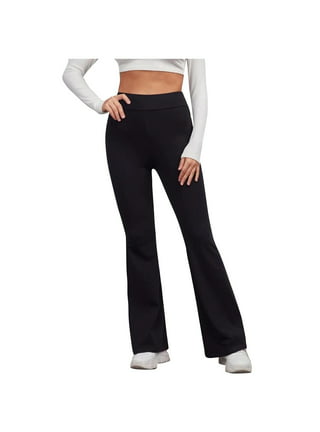 Reduce Price Hfyihgf Bootcut Yoga Pants for Women High Waist Dress Pants  Bootleg Workout Pant Stylish Flared Leggings for Casual Work(Black,XXL) 