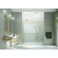 thumbnail image 4 of Glass Warehouse  68 in. x 78 in. Sliding Frameless Shower Door with Square Hardware Satin Brass Satin, 4 of 5