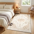 thumbnail image 3 of CHITOOMA 3'x5' Machine-washable Area Rugs for Living Room, Stain Resistant Non-Shed Carpet, Boho Floral Area Rugs with Non-Slip Backing for Bedroom, Dining Room, Dorm, Office, 3 of 7