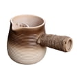 thumbnail image 3 of Tetera de cerámica de 580ml con filtro de té, tetera de hojas sueltas con mango en cuerda para hervir agua caliente para acampar, casa de té , estilo Estilo C, 3 of 8