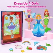 Mocoosy Magnetic Dress Up Dolls Princess for Girls Age 5-7,