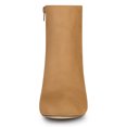 thumbnail image 2 of Unique Bargains Women's Side Zipper Block Heel Ankle Boots, 2 of 6