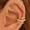 C, variant on 14K Gold Plated Adjustable Ear Cuff Jewelry Set, Clip-On Cartilage Earrings for Sensitive Ears