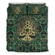 thumbnail image 3 of Juego de cama Vikingo Árbol de la Vida con Triquetra Juego de cama de malaquita y oro, 3 of 5