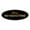 Black Gold, variant on Oval Please No Soliciting Sign (Brushed Gold) - Small 2x5"