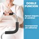 thumbnail image 2 of Baston Ortopedico Doble Apoyo De 4 Patas Aluminio Ajustable, 2 of 7