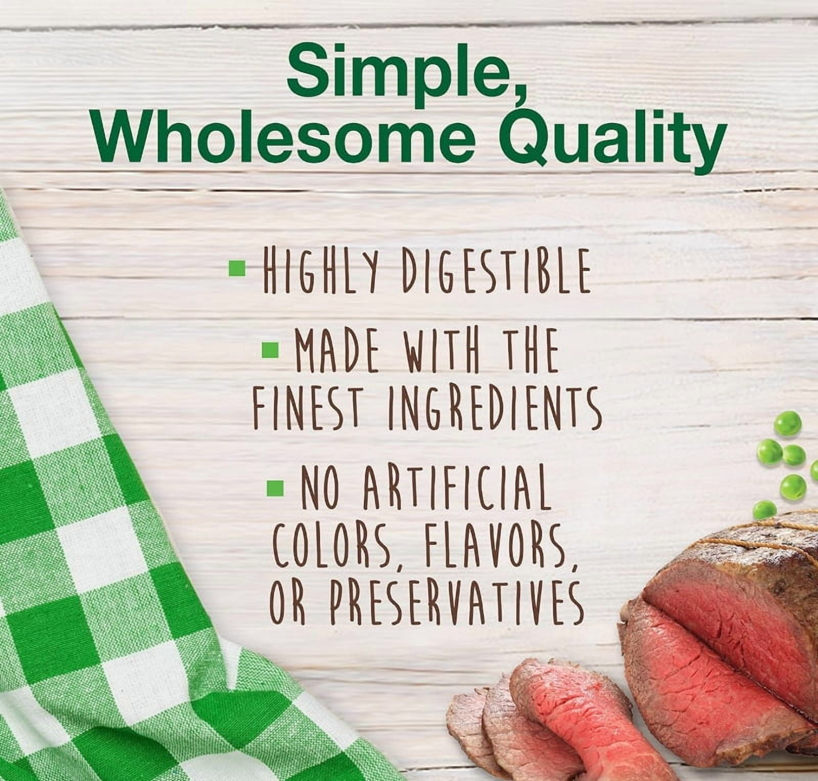 Nylabone Healthy Edibles Chews Roast Beef Souper [Dog Natural Treats, USA Dog Treats, New Dog Supplies, Nylabone, Dog Supplies] 2 count