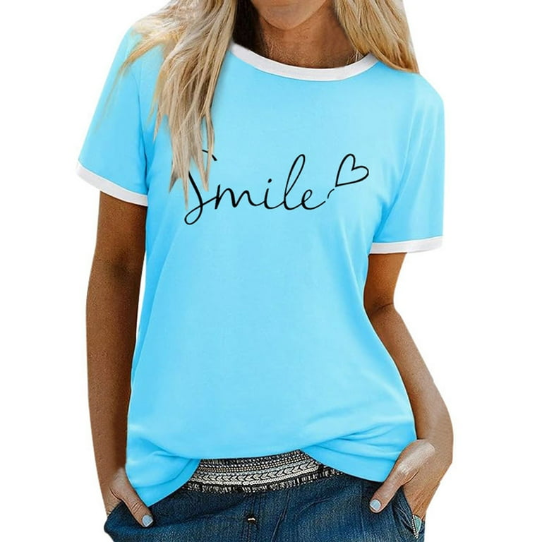 Womens Summer Tops Knit Crop Tops Super N Lace Dress Top Big Women Laced  Shirt Long Sleeve Shirt Women Cute Ladies Short Sleeve Athletic Top Loose T  Shirts Cute for Marine Womens