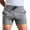 Gray, variant on Lovskoo Mens Shorts Solid Trendy Pockets Sports Elastic Mid-Waist Lace-Up Shorts Olive Green L