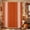 Burnt Orange, White, variant on Burnt Orange Striped Shower Curtain Set - Small 36" x 72" Washable Bathtub Curtain with 12 Hooks, Farmhouse White Stripes Aesthetics Waterproof Fabric Stall Shower Curtains for Bathroom Décor