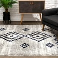 thumbnail image 3 of eRug Outlet Retro Collection Modern Abstract Area Rug (4x6 feet) - 3'9" x 5'6", Grey, 3 of 6