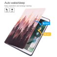 thumbnail image 5 of Vimorco Funda Para Ipad 9.7 Pulgadas 5.ª/6.ª Generación 2017/2018 Funda Protectora De Cuero Para Ipad 9.7 Air 1/2 Gen Slim Soporte Multiángulo Ajustable Auto Wake/Sleep Bosque Rojo, 5 of 5