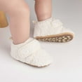 thumbnail image 2 of Newborn Baby Sneakers Soft Sole Winter Boots Warm Shoes With Hook Loop Closure Boys Girls Clothes White Size 0-6 Months, 2 of 7