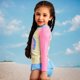 thumbnail image 5 of Odeerbi 4-8 Años Traje de Baño Hawaiano de Tres Piezas Para Playa de Verano Para Niñas Traje de Baño Hawaiano de Tres Piezas Para Playa de Verano Con Pareos, 5 of 9