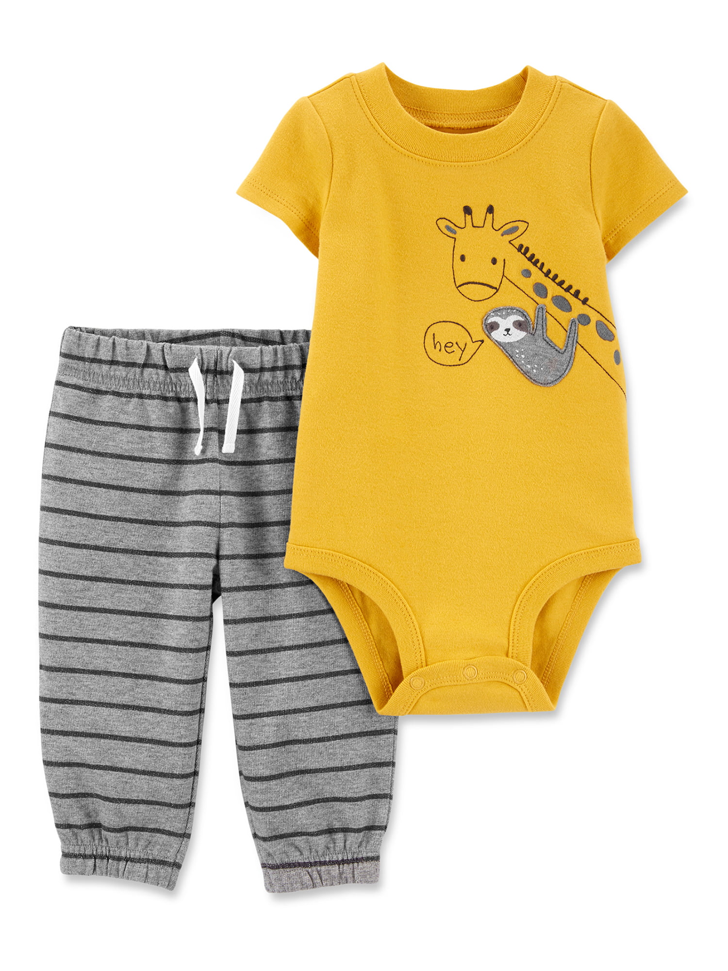 Carter's Baby Boys' 2 Piece Bodysuit & Pants Set 24 Months AWESOME LITTLE BRO 