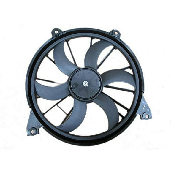 Dual Radiator and Condenser Fan Assembly - Pacific Best Inc. Fit/For CH3115160 09-20 Dodge Journey 2.4L With Temperature Control, 09-10 3.5L, 11-17 3.6L