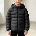 thumbnail image 4 of Luvrsol Girls Box‑Quilted Hooded Puffer Jacket, Zip‑Up Lightweight Kids Cold‑Weather Outerwear 100-160, 4 of 7