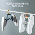thumbnail image 3 of Windproof Plastic Shoe Rack Multifunction Rotatable Hangers Portable Durable Coat Hooks Household Drying Rack for Balcony, 3 of 8