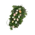 thumbnail image 2 of facefd Easter Colorful Egg Wreath Bunny Wall Hanging for Holiday Window Fence 50cm, 2 of 9