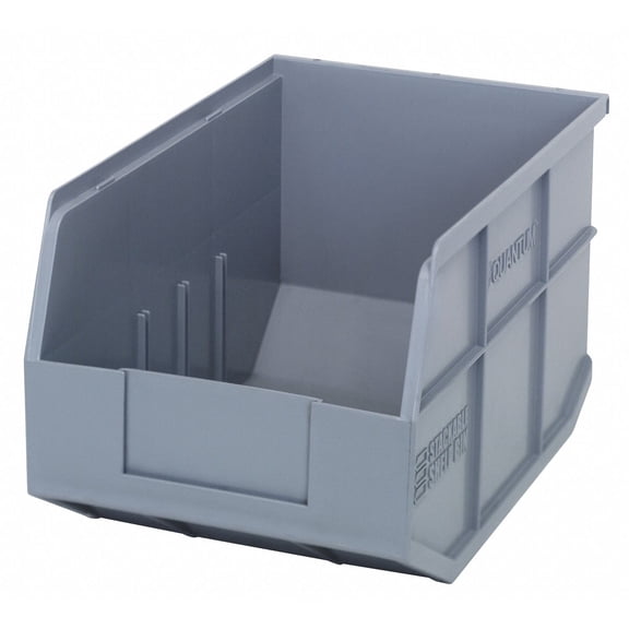 Quantum Storage Systems Shelf Bin,8-1/4 In. W,7 In. H,Gray  SSB423GY