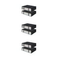 thumbnail image 3 of kurtrusly 2pcs/set Large Capacity Storage Bags For Closet Organization Reinforced HandleThe Handle Of Storage Black 3Set, 3 of 6