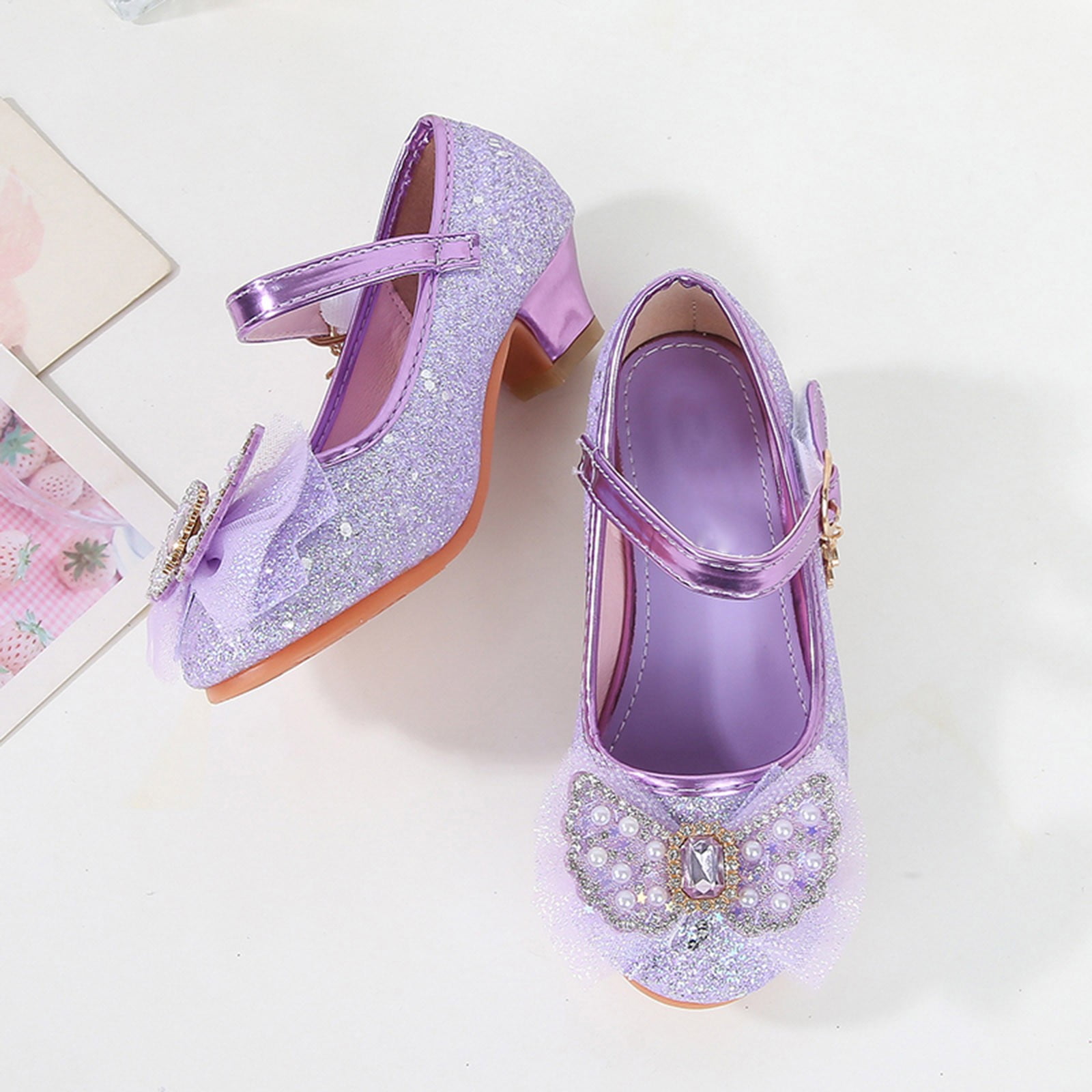 Kids purple sandals deals