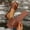 Brown, variant on Women's Slip on Sandals Boho Cute Dressy Square Toe Summer Slides Flat Shoes Brown 5.5(36)