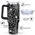 thumbnail image 3 of Spooky Night Tumbler 40oz - Full Moon Witch Artwork Insulated Reusable Mug with Straw, 3 of 9