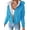 Blue, variant on Women'S Parka Coat Plus Size Winter Warm Fleece Lined Anoraks Thicken Hooded Outerwear Khaki XXL