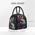 thumbnail image 2 of Balery Colorful Patterned Rabbit Bolsa de Almuerzo para Mujeres, Caja de Almuerzo, Bolsa de Almuerzo Pequeña Impermeable, Tote de Almuerzo Reutilizable con Gran Capacidad, 2 of 6