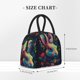thumbnail image 2 of Disketp Colorful Patterned Rabbit Bolsa Térmica para Almuerzo, Lonchera con Abertura Amplia y Gran Capacidad, Organizador Reutilizable para Mujeres, Hombres y Adultos, 2 of 6