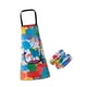 thumbnail image 5 of Delantal artístico para niños, delantal lavable con bolsillo, práctico delantal de pintura con 2 mangas para alimentación, arte, jardinería, cocina SG, 5 of 8