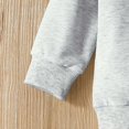 thumbnail image 5 of SonxaHe Little Girl Sweatshirt Football Prints Long Sleeve Comfy Soft Sports Fall Winter Pullover Tops Gray,Sized 5-6, 5 of 7