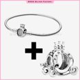 thumbnail image 1 of Charms Fit Pandora Moments Crown O Snake Chain Bracelet Gold Rose Gold S925 Pulsera de plata esterlina Joyería de bricolaje Joya Pulsera Mujeres Día de las madres verano, 1 of 4