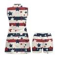 thumbnail image 4 of Yuyamidu American Flag Star Tennis Golf Dresses for Women V Neck Athletic Dress for Women Quick Dry Womens Athletic Clothing Sets with Shorts and Pockets Tennis Dress Size S, 4 of 7