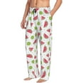 thumbnail image 2 of Xecao Watermelon And Kiwi Men's Straight Lounge Pajama Pants: The Ultimate in Comfortable Sleepwear, 2 of 9