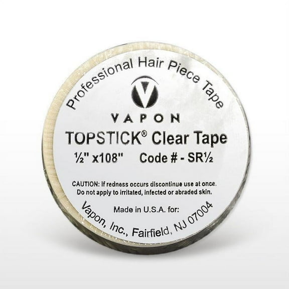 Vapon Topstick Clear Tape 1/2" x 3 Yard Roll