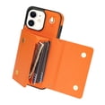 thumbnail image 6 of Nalacover Case for iPhone 11, Crossbody Wallet Case with Card Slots Holder, PU Leather Lanyard Shoulder Strap Purse Cover with Kickstand Shockproof Case for iPhone 11, Orange, 6 of 7