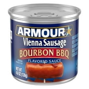 Armour Burbon Barbecue Vienna Sausage, 4.6 oz Can
